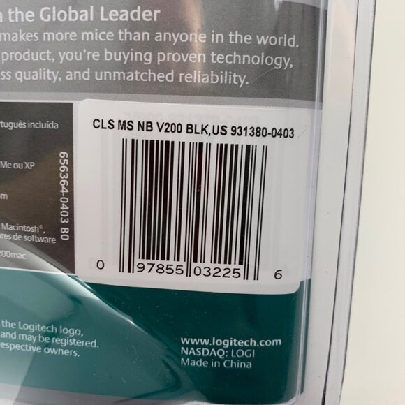 Logitech V200 Cordless Notebook Mouse With 2.4GHz Micro-Receiver NIB - Picture 6 of 6